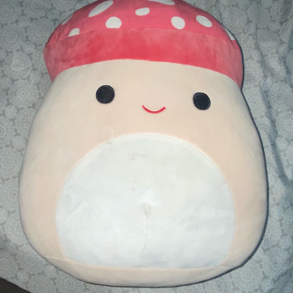Mushroom squishmallow medium size